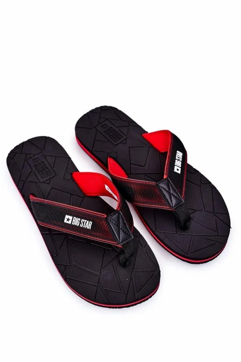 Klapki Męskie Big Star|Klapki Męskie Japonki>Big Star Shoes Męskie Klapki Japonki Big Star HH174820 Czarne