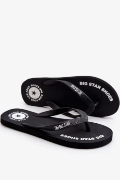 Klapki Męskie Big Star|Klapki Męskie Japonki>Big Star Shoes Męskie Klapki Japonki Big Star LL174423 Czarne