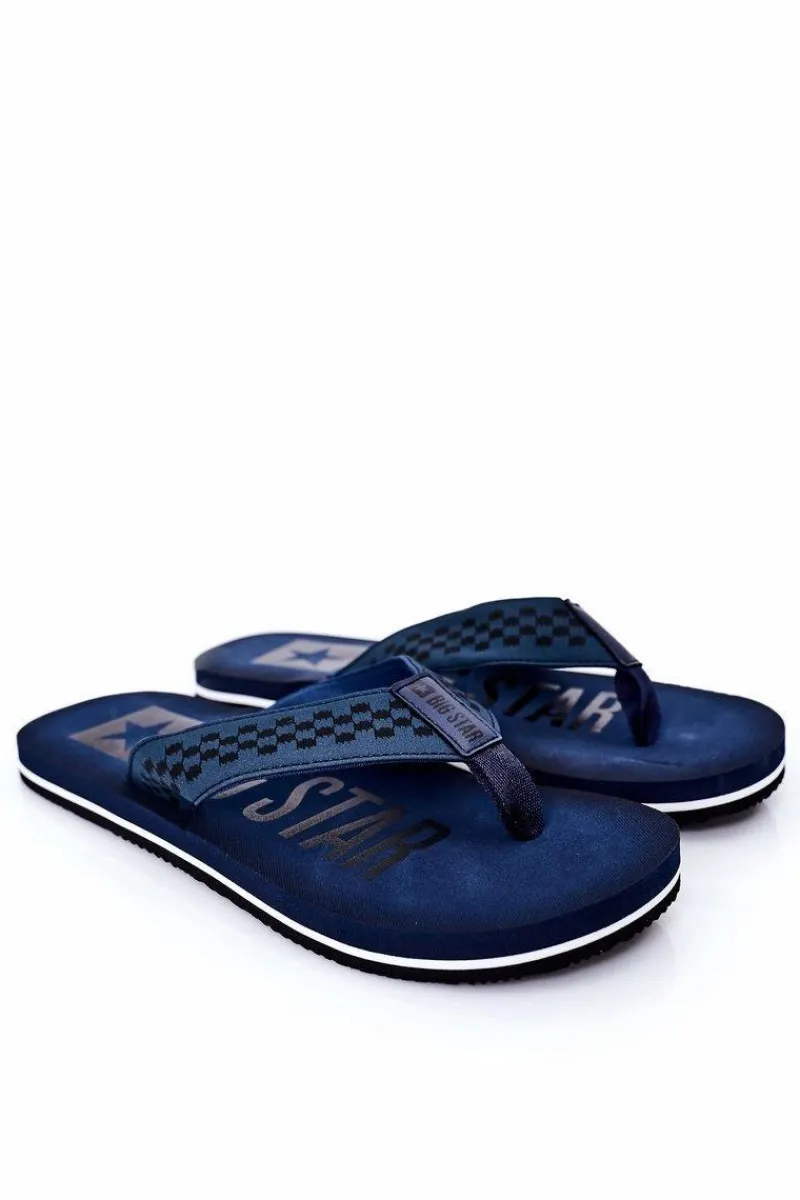 Klapki Męskie Big Star|Klapki Męskie Japonki>Big Star Shoes Męskie Klapki Japonki Big Star HH174812 Granatowe