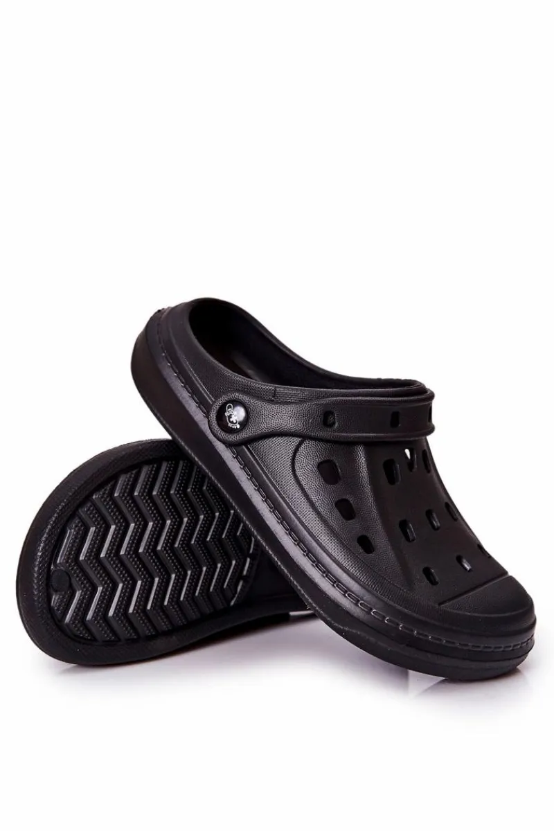 Outlet BEFADO Męskie Klapki Kroksy 154M002 Czarne