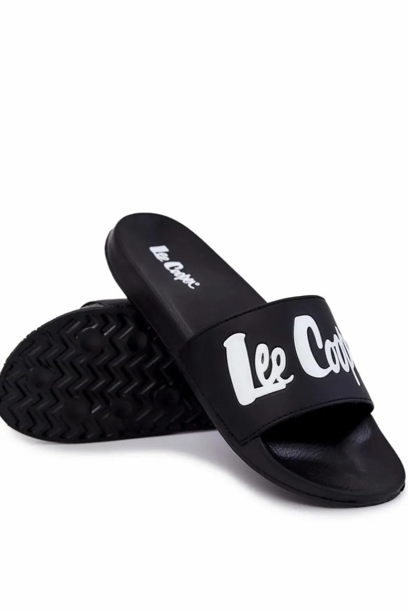Discount Męskie Klapki LCW-22-42-1005 Czarne Męskie Klapki Męskie Klasyczne