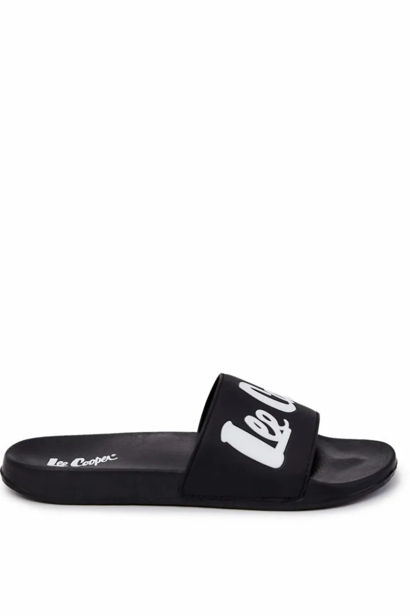 Discount Męskie Klapki LCW-22-42-1005 Czarne Męskie Klapki Męskie Klasyczne