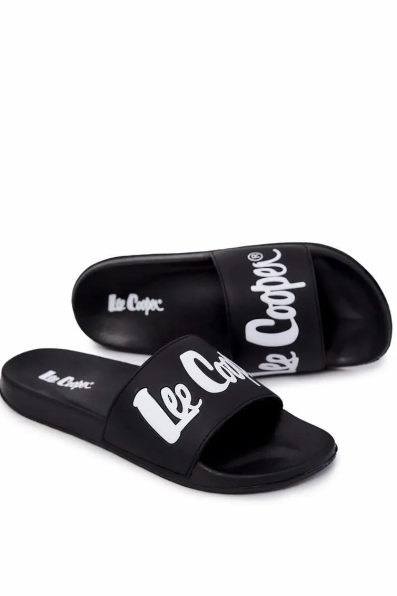 Discount Męskie Klapki LCW-22-42-1005 Czarne Męskie Klapki Męskie Klasyczne