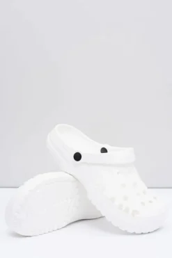 Outlet Męskie Klapki Na Basen Kroksy EVA Białe Męskie Klapki Męskie Klasyczne