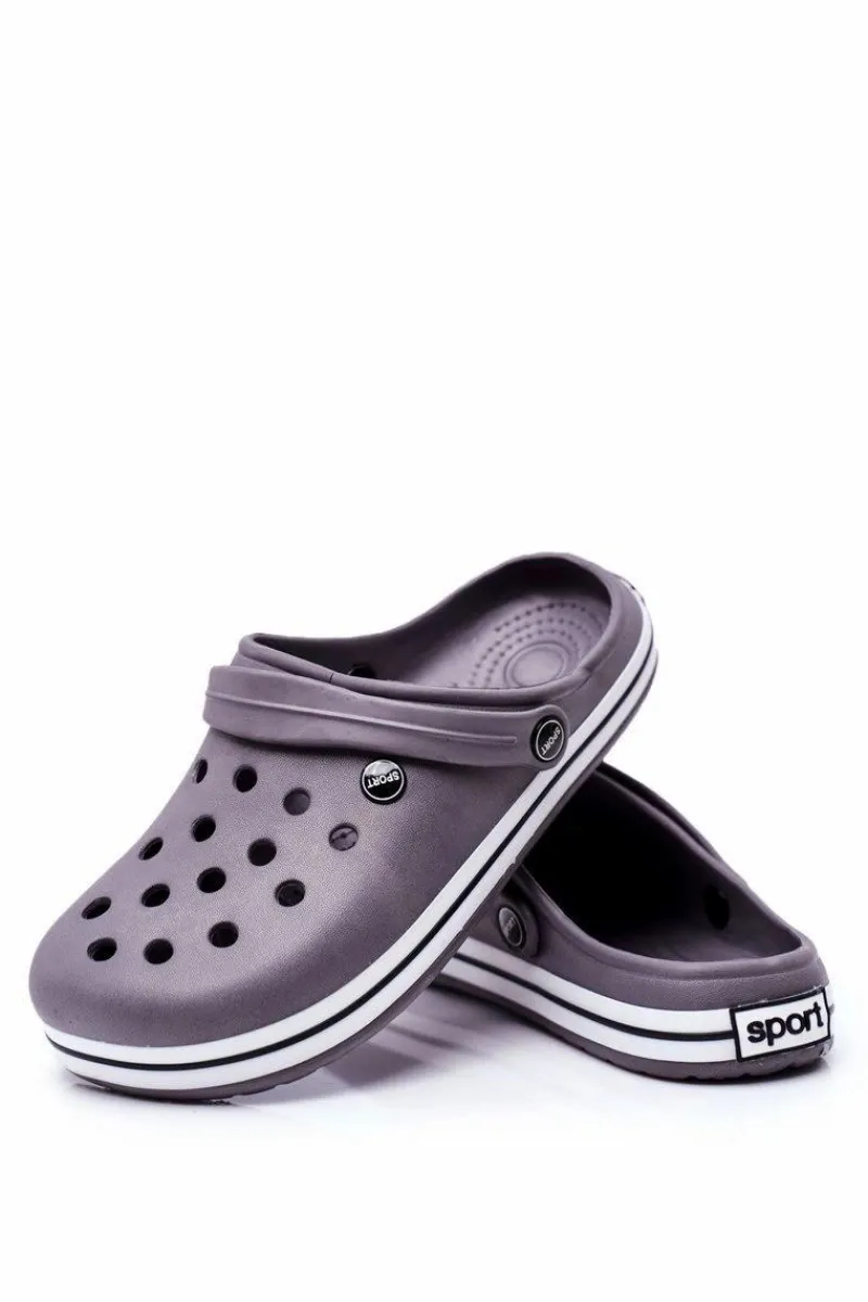 Online Męskie Klapki Na Basen Kroksy Pasipheme Szare Męskie Klapki Męskie Klasyczne