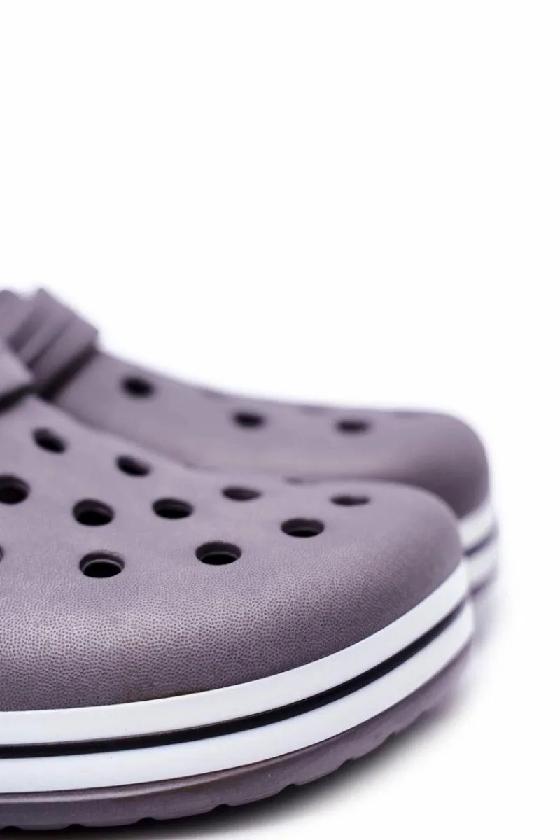 Online Męskie Klapki Na Basen Kroksy Pasipheme Szare Męskie Klapki Męskie Klasyczne