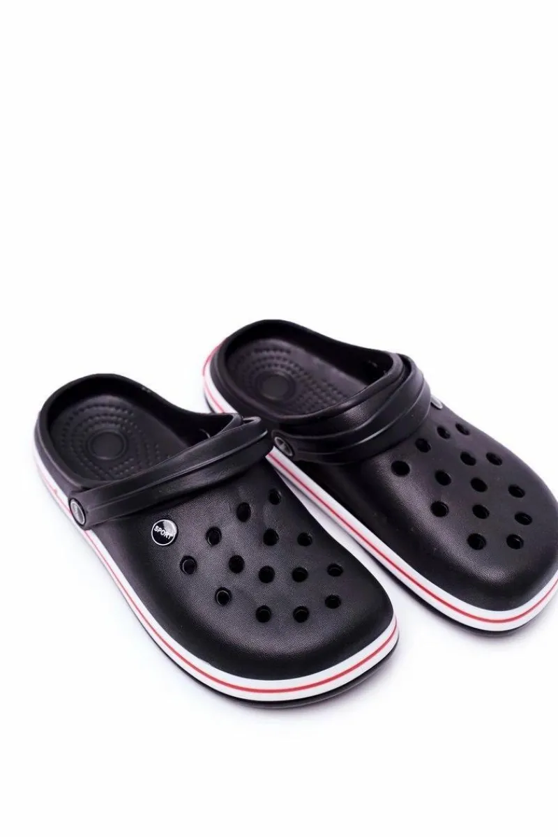Online Męskie Klapki Na Basen Kroksy Pasipheme Czarne Męskie Klapki Męskie Klasyczne