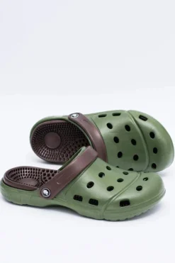 Klapki Męskie Klasyczne></noscript>Boto Męskie Klapki Ogrodowe Kroksy EVA Zielone