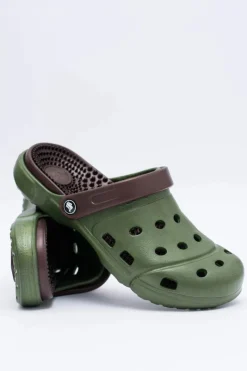 Klapki Męskie Klasyczne></noscript>Boto Męskie Klapki Ogrodowe Kroksy EVA Zielone