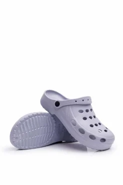 Boto Męskie Klapki Sandały Do Ogrodu Jasno Szare