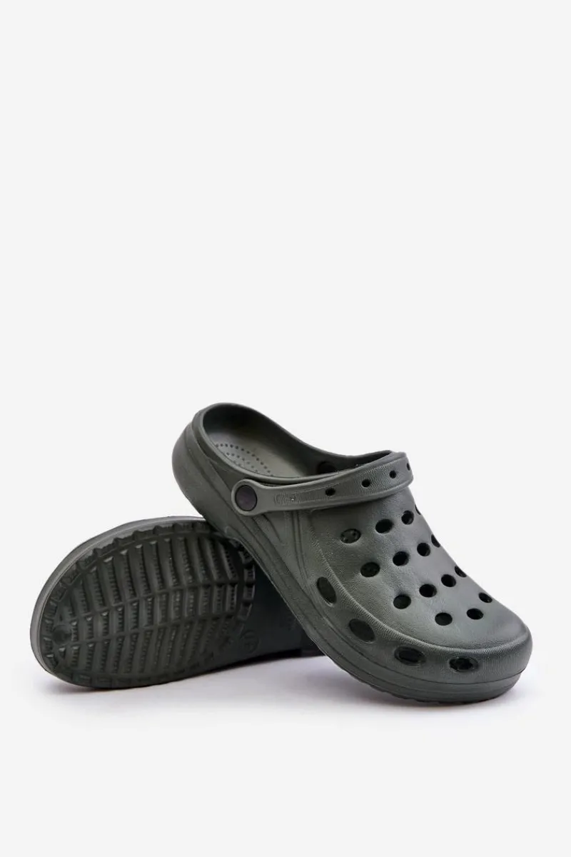 Best Męskie Klapki Sandały Do Ogrodu Basen Ciemnozielone Męskie Klapki Męskie Klasyczne