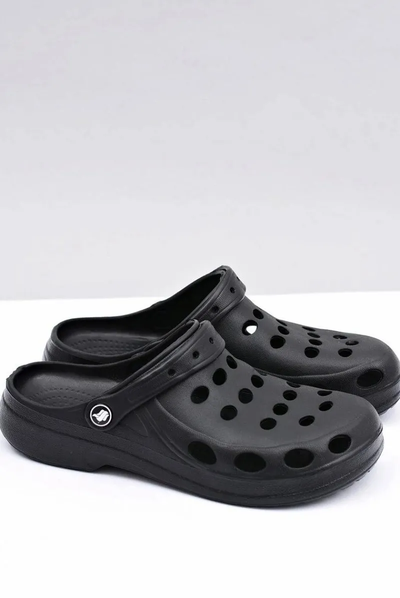 Best Boto Męskie Klapki Sandały Lekkie EVA Ogród Basen Czarne