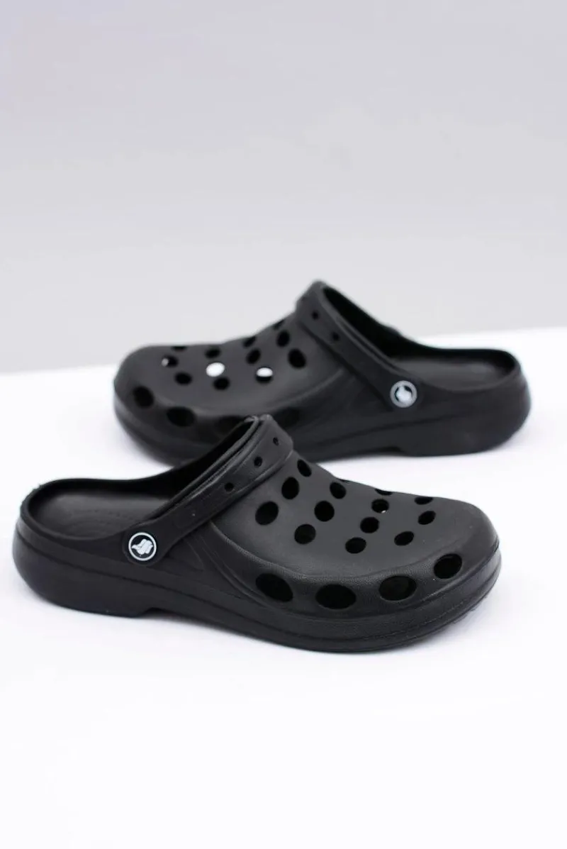 Best Boto Męskie Klapki Sandały Lekkie EVA Ogród Basen Czarne