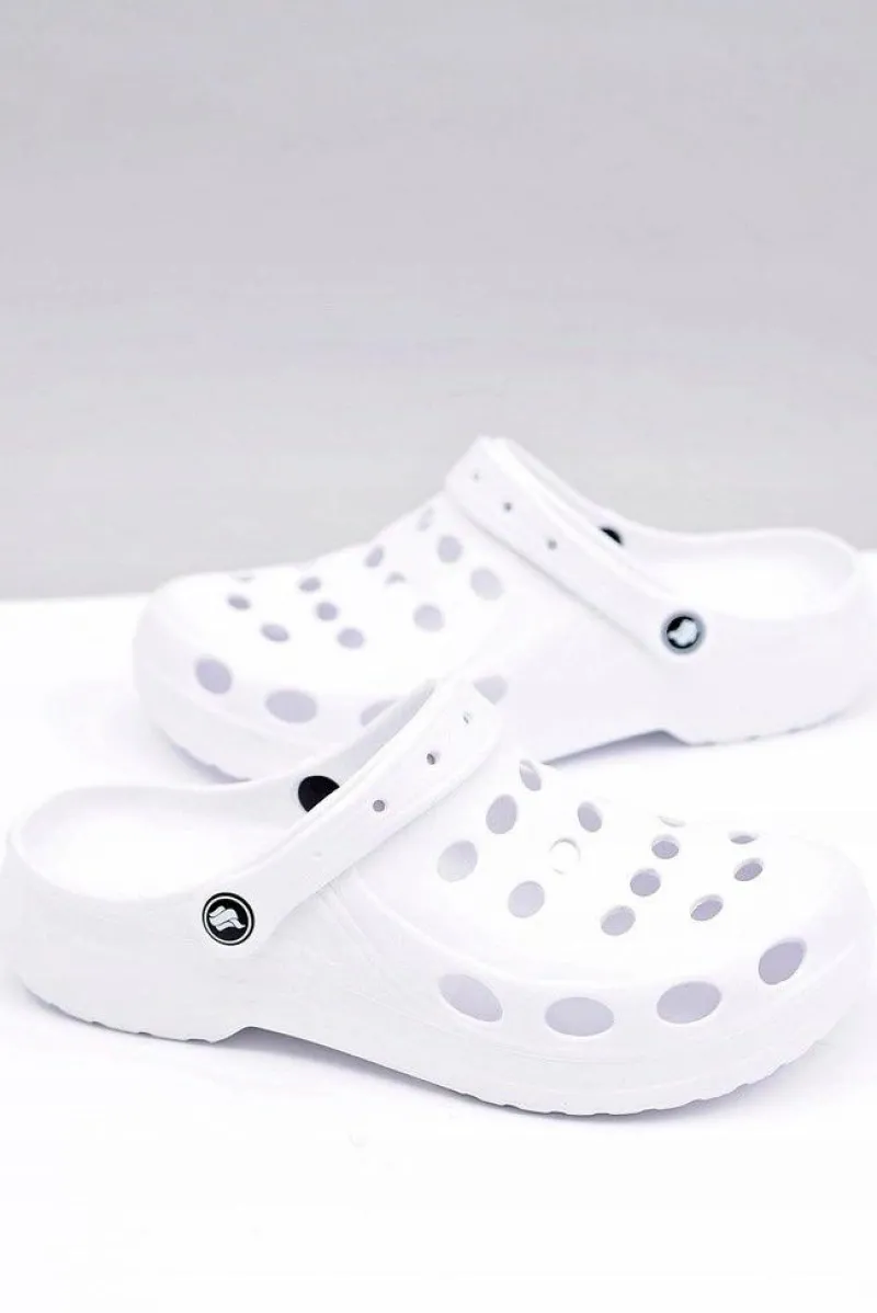 Klapki Męskie Klasyczne>Boto Męskie Klapki Sandały Na Basen Do Ogrodu Białe Biały