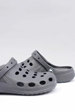 Outlet Męskie Klapki Sandały Ogrodowe Basen Szare Męskie Klapki Męskie Klasyczne