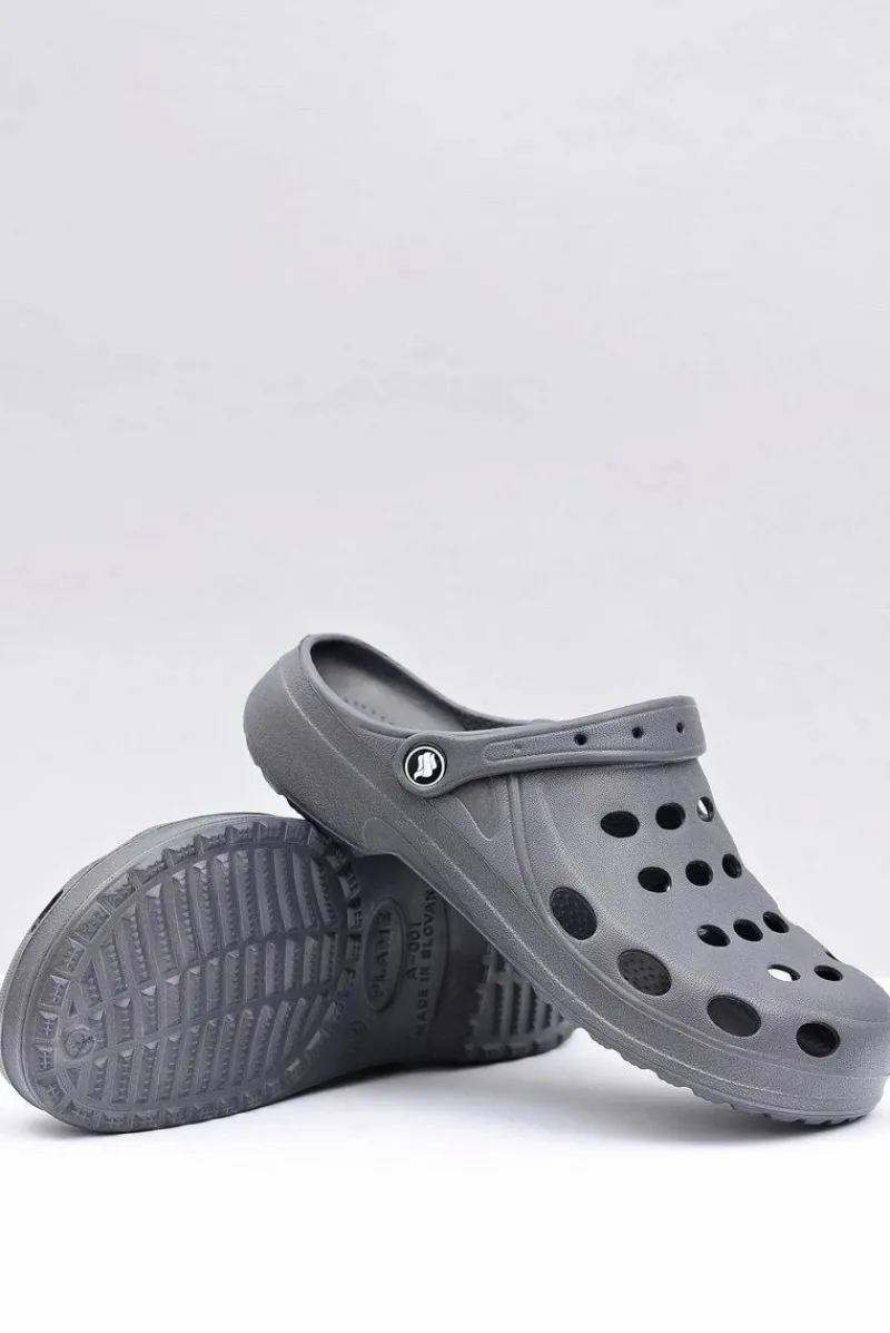 Outlet Męskie Klapki Sandały Ogrodowe Basen Szare Męskie Klapki Męskie Klasyczne