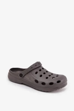 Outlet Męskie Klapki Sandały Ogrodowe Basen Szare Męskie Klapki Męskie Klasyczne