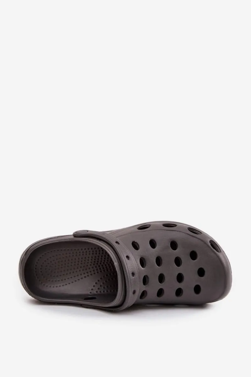 Outlet Męskie Klapki Sandały Ogrodowe Basen Szare Męskie Klapki Męskie Klasyczne