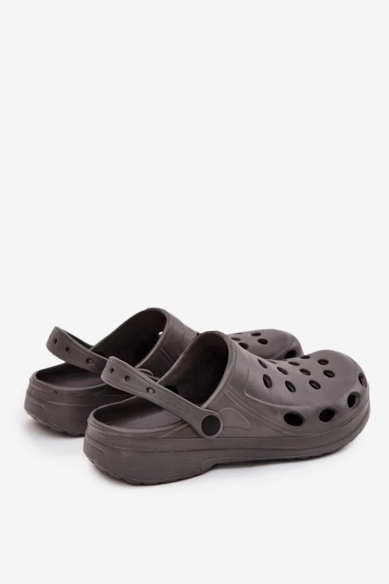 Outlet Męskie Klapki Sandały Ogrodowe Basen Szare Męskie Klapki Męskie Klasyczne