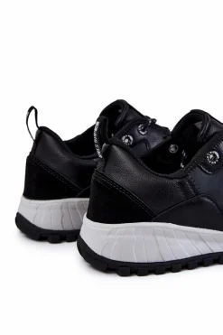 Best Big Star Shoes Męskie Klasyczne Buty Sportowe Memory Foam Big Star KK174270 Czarne