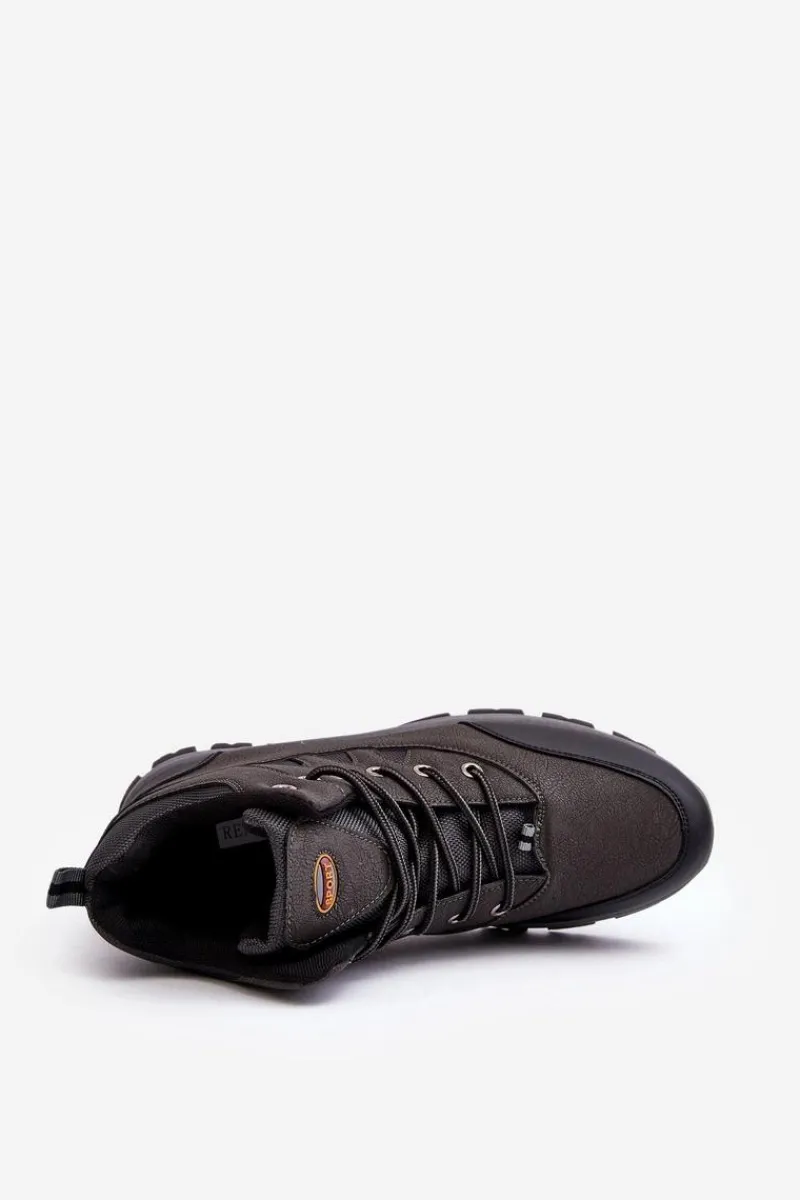 Discount Boto Męskie Klasyczne Buty Trekkingowe Szare Gometti