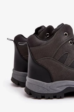 Discount Boto Męskie Klasyczne Buty Trekkingowe Szare Gometti