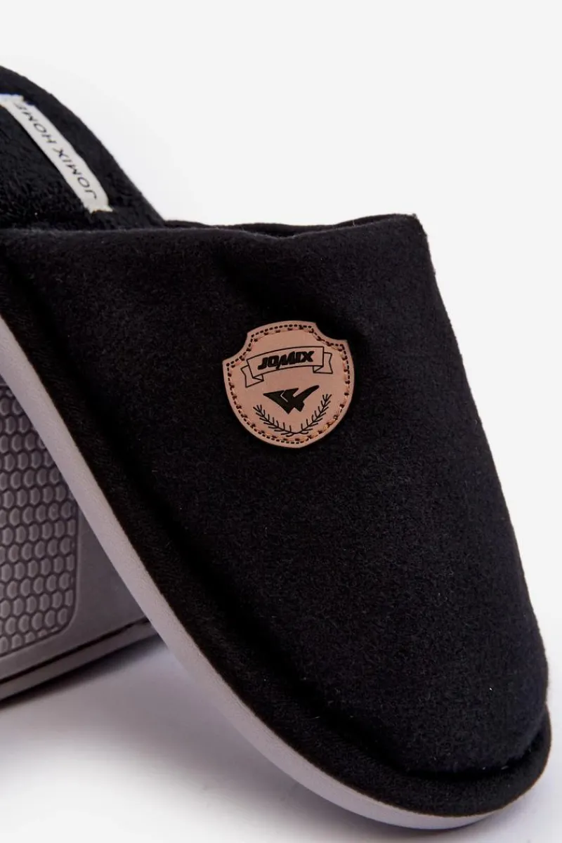 Sale Boto Męskie Klasyczne Kapcie Czarne Makis