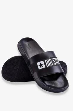 Klapki Męskie Big Star|Klapki Męskie Klasyczne>Big Star Shoes Męskie Klasyczne Klapki Big Star LL174457 Czarne Czarny