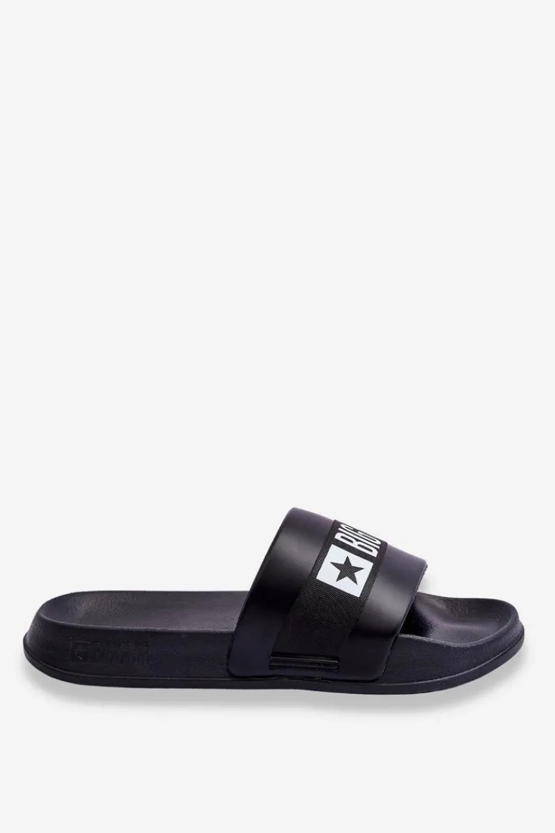 Klapki Męskie Big Star|Klapki Męskie Klasyczne>Big Star Shoes Męskie Klasyczne Klapki Big Star LL174457 Czarne Czarny