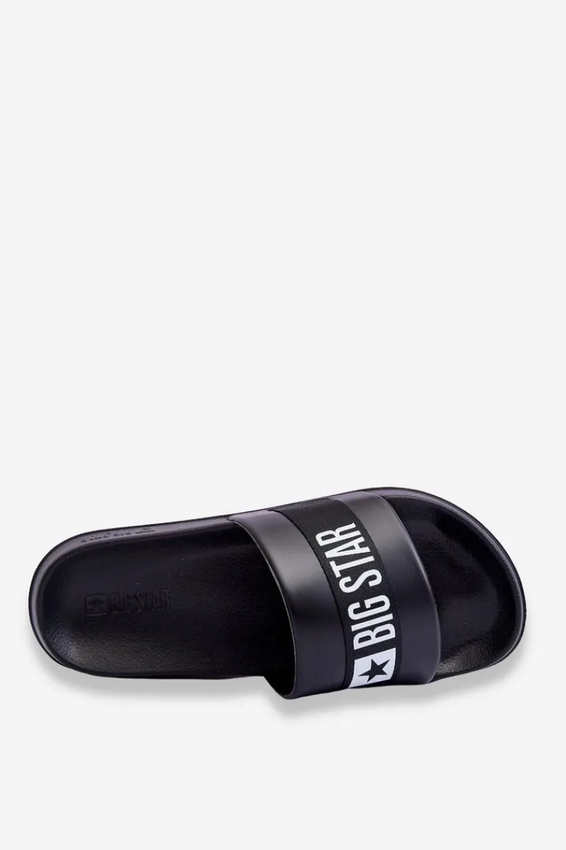 Klapki Męskie Big Star|Klapki Męskie Klasyczne>Big Star Shoes Męskie Klasyczne Klapki Big Star LL174457 Czarne Czarny