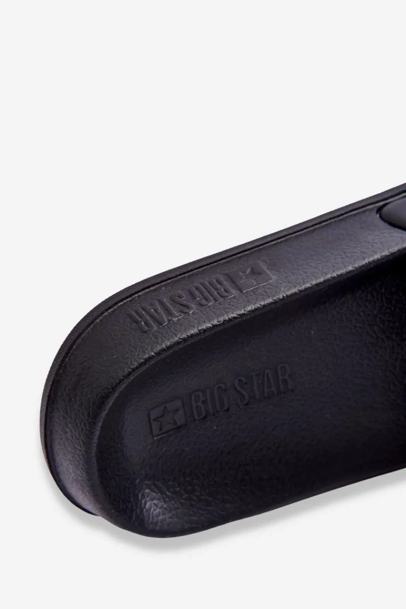 Klapki Męskie Big Star|Klapki Męskie Klasyczne>Big Star Shoes Męskie Klasyczne Klapki Big Star LL174457 Czarne Czarny