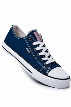 Discount Męskie Klasyczne Trampki JJ1R4004C Granatowe Męskie Trampki Męskie Cross Jeans|Trampki Niskie