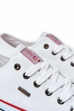 Clearance Cross Jeans Męskie Klasyczne Trampki JJ1R4001C Białe