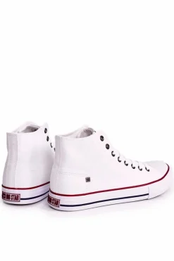 New Big Star Shoes Męskie Klasyczne Wysokie Trampki BIG STAR DD174251 Białe Biały