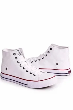 New Big Star Shoes Męskie Klasyczne Wysokie Trampki BIG STAR DD174251 Białe Biały