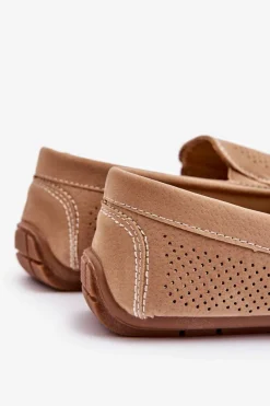 New Męskie Klasyczne Zamszowe Mokasyny Beżowe Felixo Męskie Mokasyny Wsuwane