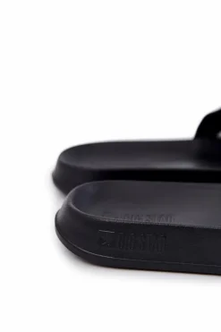 Sale Big Star Shoes Męskie Lekkie Klapki Big Star JJ174533 Czarne