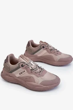 Online Big Star Shoes Męskie Lekkie Sneakersy Memory Foam System Big Star LL174151 Beżowe Beżowy