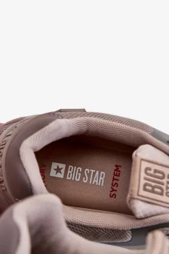 Online Big Star Shoes Męskie Lekkie Sneakersy Memory Foam System Big Star LL174151 Beżowe Beżowy