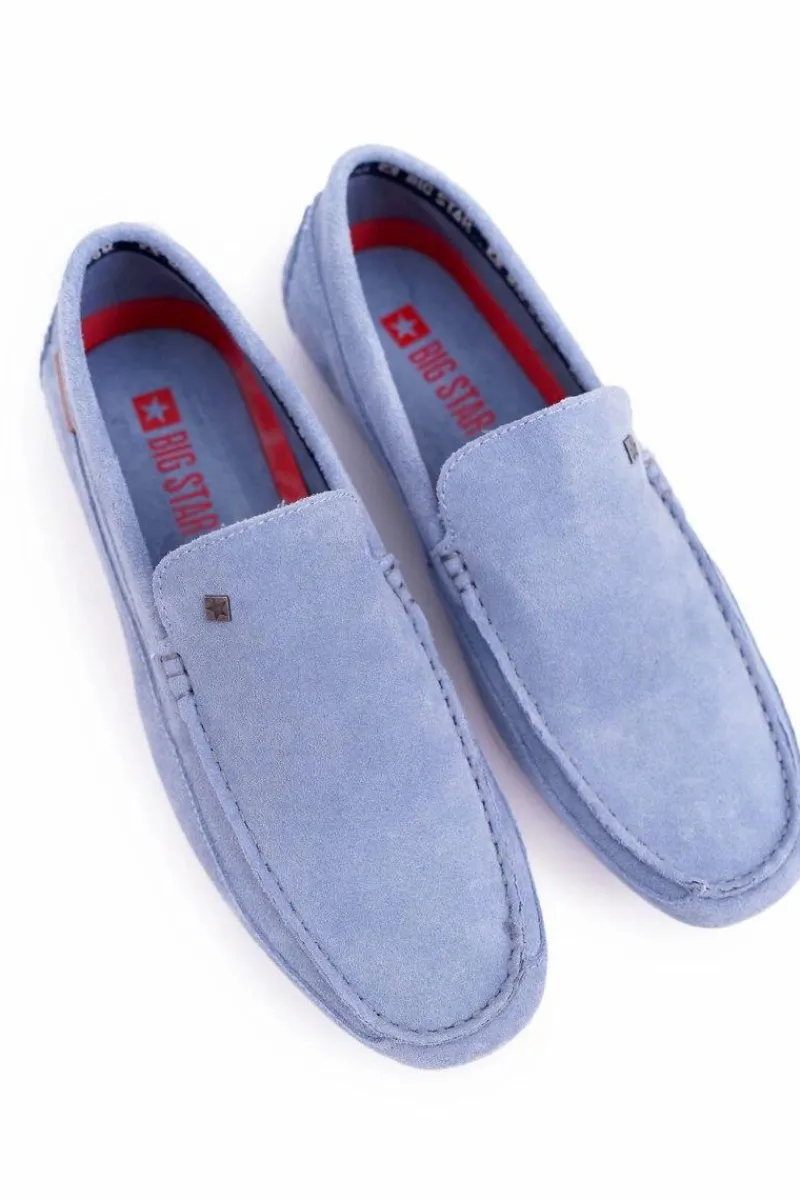Mokasyny Wsuwane>Boto Męskie Mokasyny Big Star Niebieskie DD174421