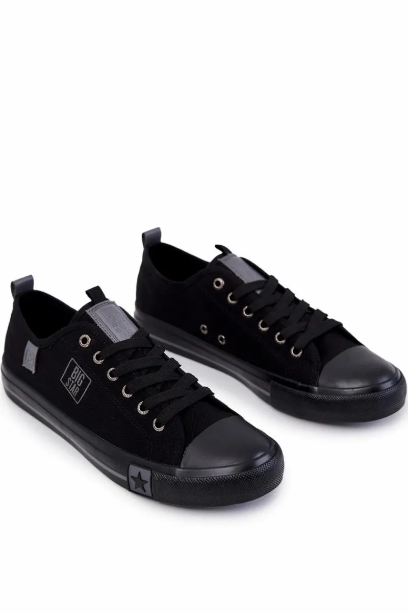 Trampki Męskie Big Star|Trampki Niskie>Big Star Shoes Męskie Niskie Trampki Big Star JJ174139 Czarne