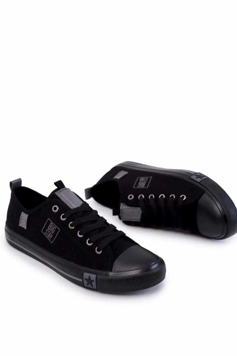 Trampki Męskie Big Star|Trampki Niskie>Big Star Shoes Męskie Niskie Trampki Big Star JJ174139 Czarne