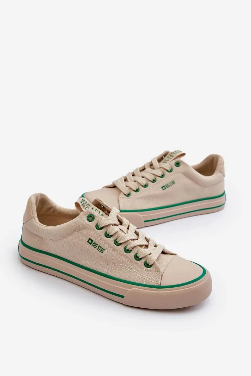 Trampki Męskie Big Star|Trampki Niskie>Big Star Shoes Męskie Niskie Trampki Big Star NN174006 Beżowe