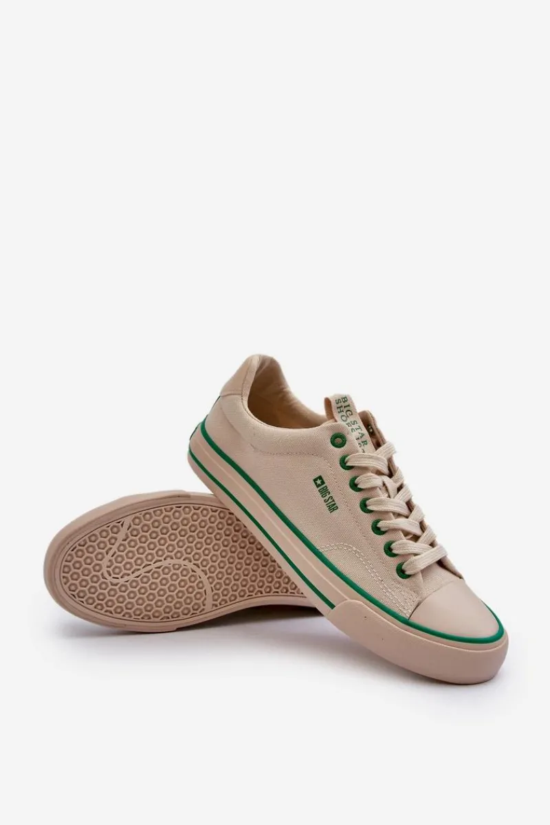 Trampki Męskie Big Star|Trampki Niskie>Big Star Shoes Męskie Niskie Trampki Big Star NN174006 Beżowe