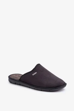 Klapki Męskie Klasyczne|Papcie Męskie>INBLU Męskie Obuwie Domowe Kapcie 9100002H Czarne