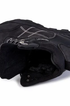 Outlet Evento Męskie Ocieplane Botki Trapery Czarne Allan