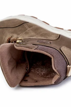 Discount Męskie Ocieplane Botki Trapery Khaki Allan Męskie Obuwie Trekkingowe Męskie|Botki Męskie