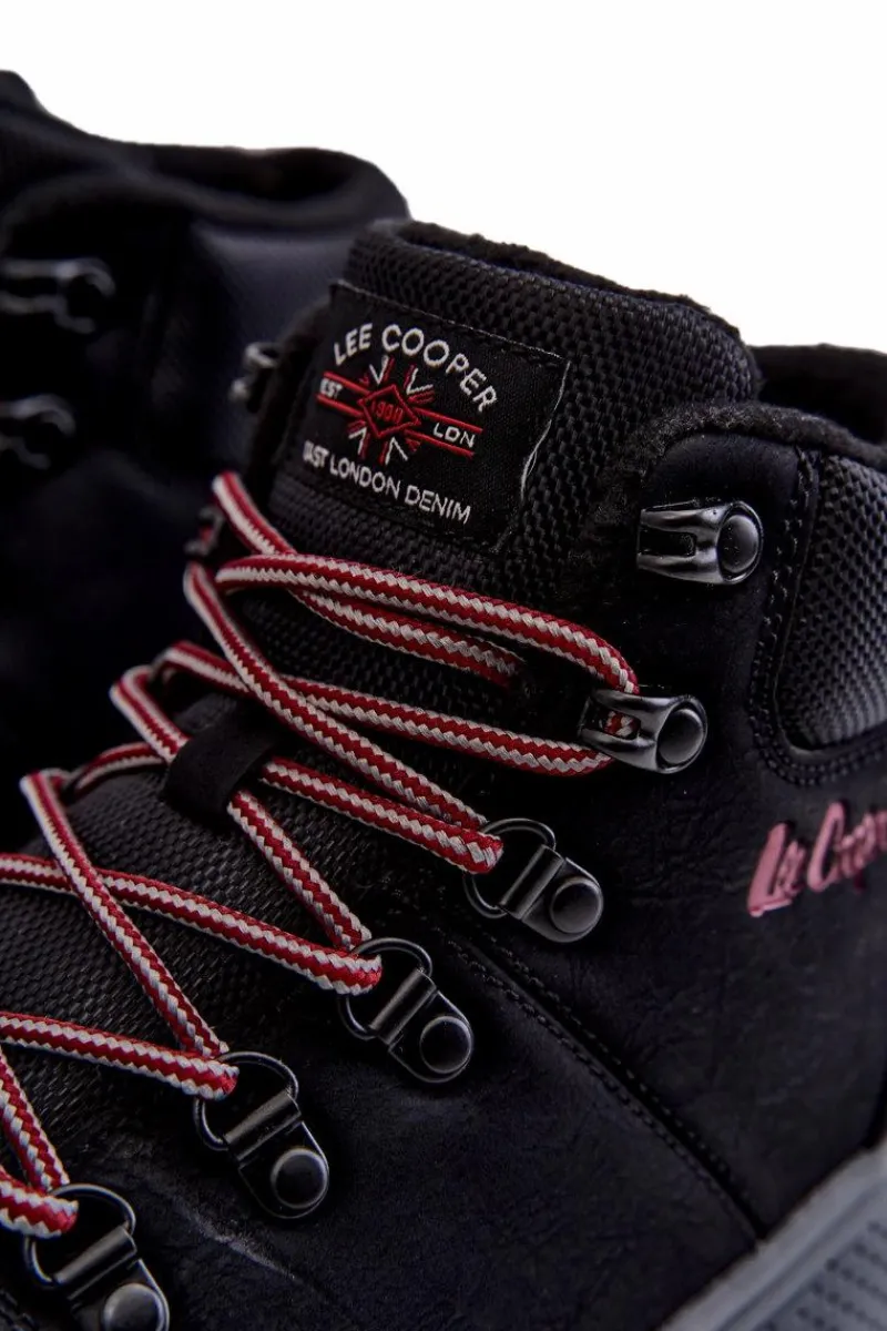 Clearance Męskie Ocieplane Buty Trekkingowe LCJ-22-31-1451 Czarne Męskie Obuwie Trekkingowe Męskie|Botki Męskie