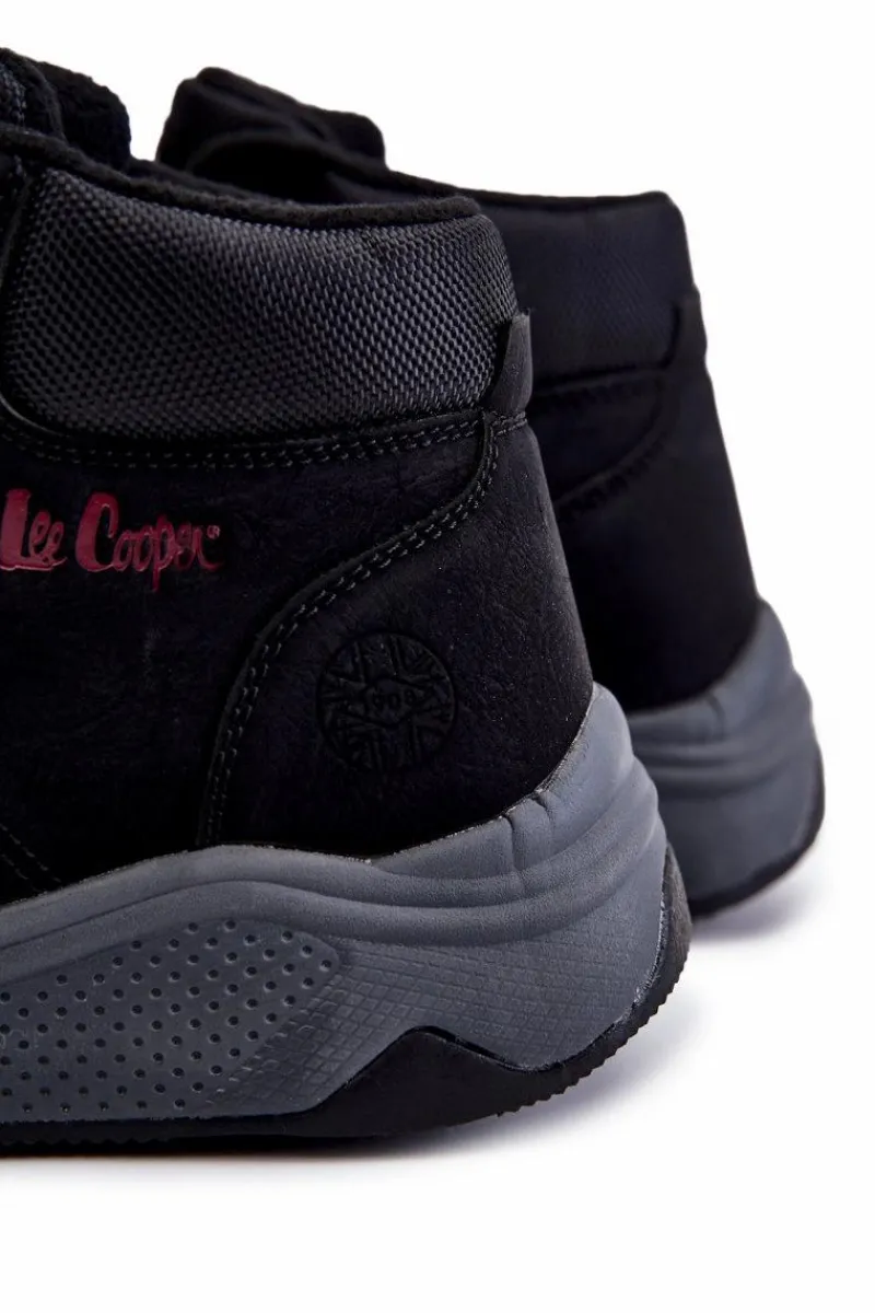 Clearance Męskie Ocieplane Buty Trekkingowe LCJ-22-31-1451 Czarne Męskie Obuwie Trekkingowe Męskie|Botki Męskie