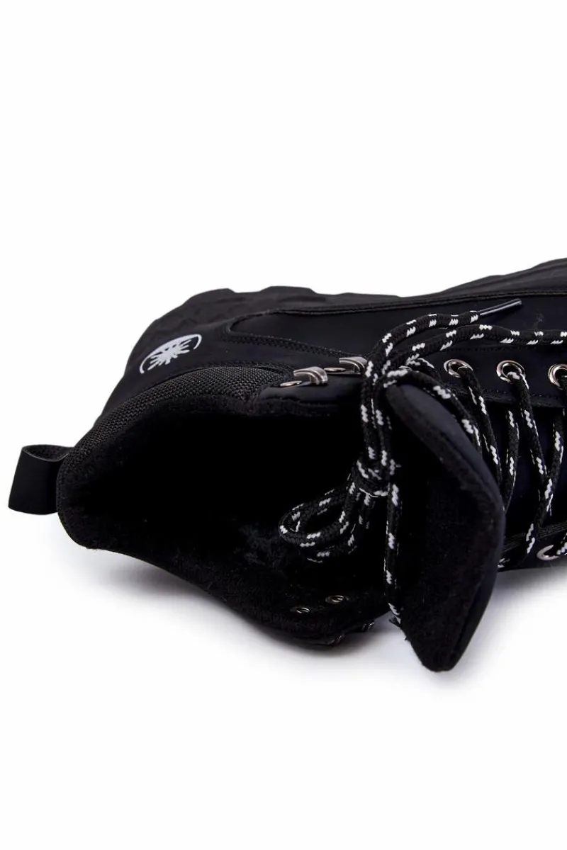 Obuwie Trekkingowe Męskie|Botki Męskie>Boto Męskie Ocieplane Buty Trekkingowe Trapery Czarne Otto